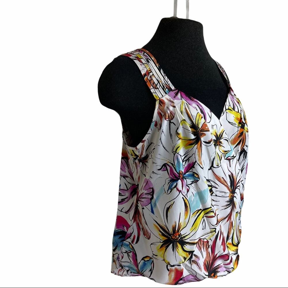 Amanda Uprichard Floral Wrap Bubble Hem Top Small - Picture 3 of 7
